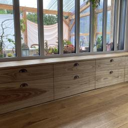 Console de rangement - Châtaignier